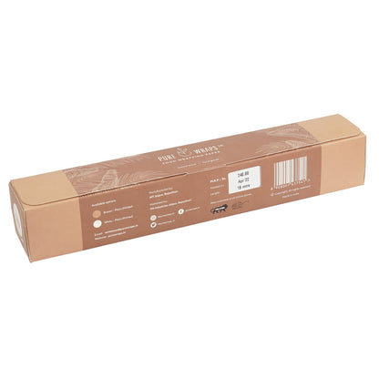 PureWraps Food Wrapping Paper Roll- Brown Printed - Brown Hearts Print - 18 Meters - Pack of 2