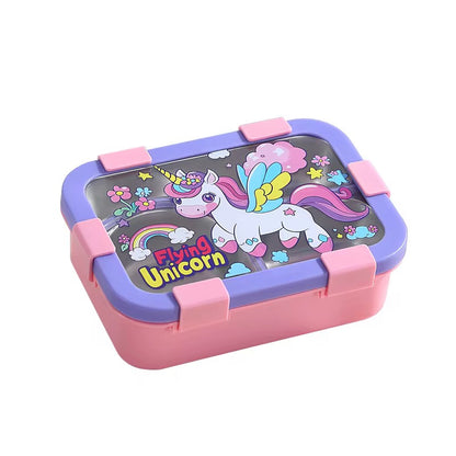 FunStack Kids 3 compartment Insulated Bento Box with spoon n fork