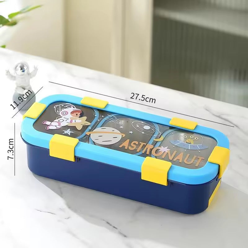 Funstack 2 compartment Insulated Bentobox with spoon n fork