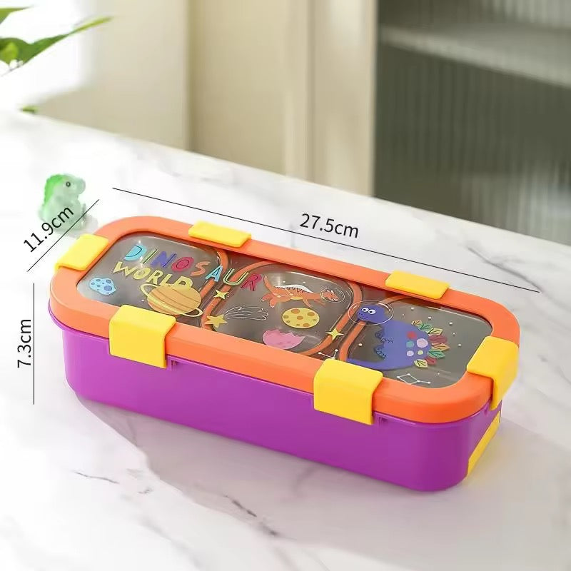 Funstack 2 compartment Insulated Bentobox with spoon n fork