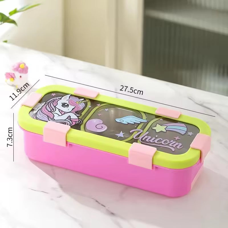 Funstack 2 compartment Insulated Bentobox with spoon n fork