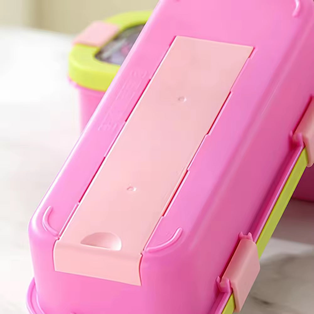 Funstack 2 compartment Insulated Bentobox with spoon n fork