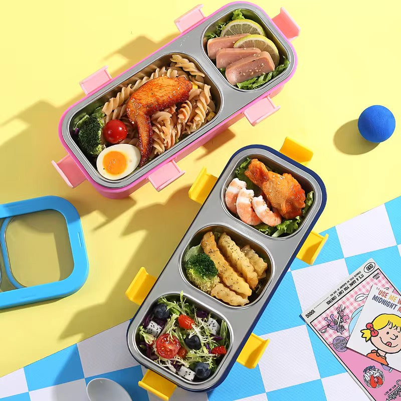 FunStack 2 compartment Insulated Bentobox with spoon n fork
