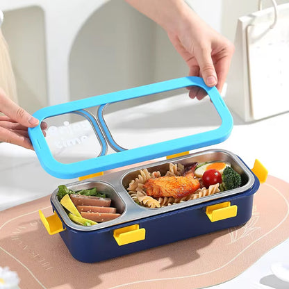 FunStack 2 compartment Insulated Bentobox with spoon n fork