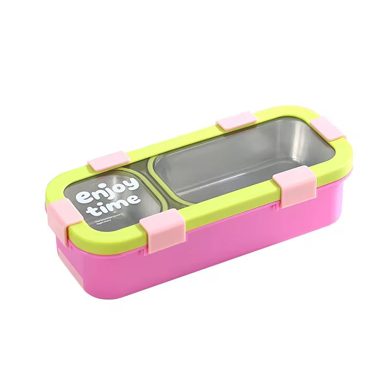 FunStack 2 compartment Insulated Bentobox with spoon n fork