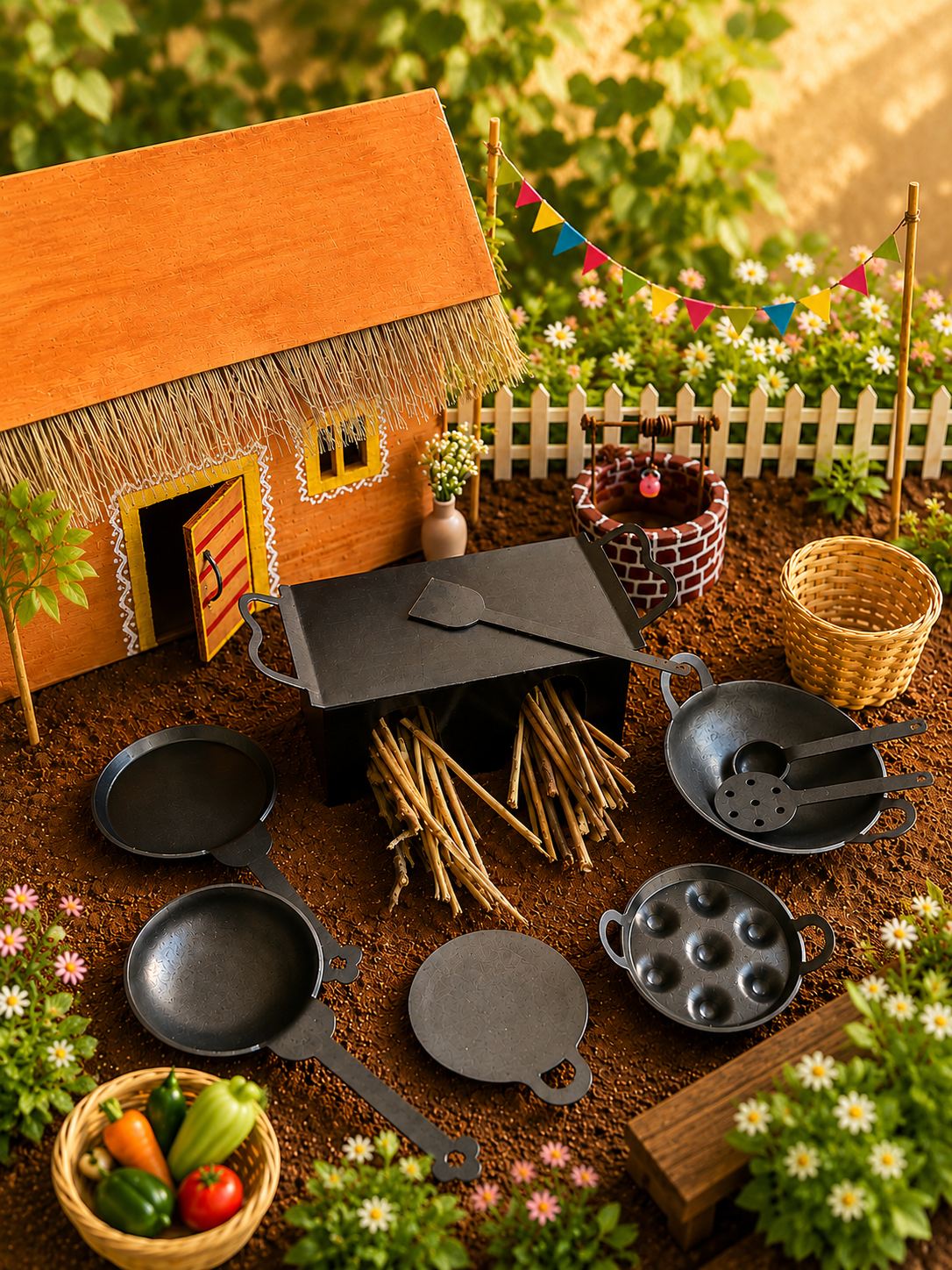 Twin flame kitchen  set