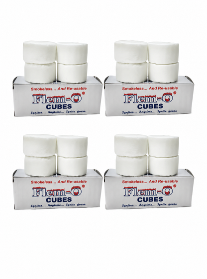 Flem-O Fuel Cubes – Smokeless Dry Fuel Cubes - 4 cubes