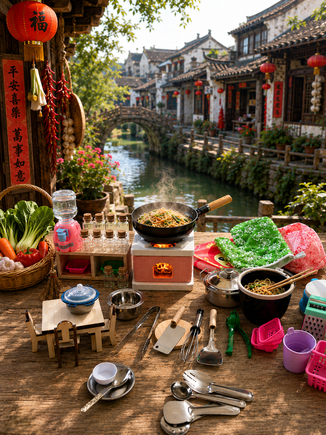 Tiny Town Noodle Café Set