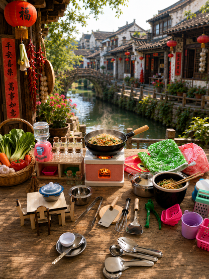Tiny Town Noodle Café Set