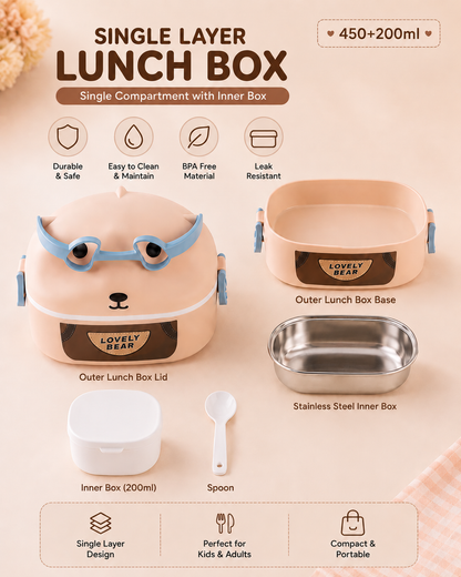 Littlespoons Bear Bento Box