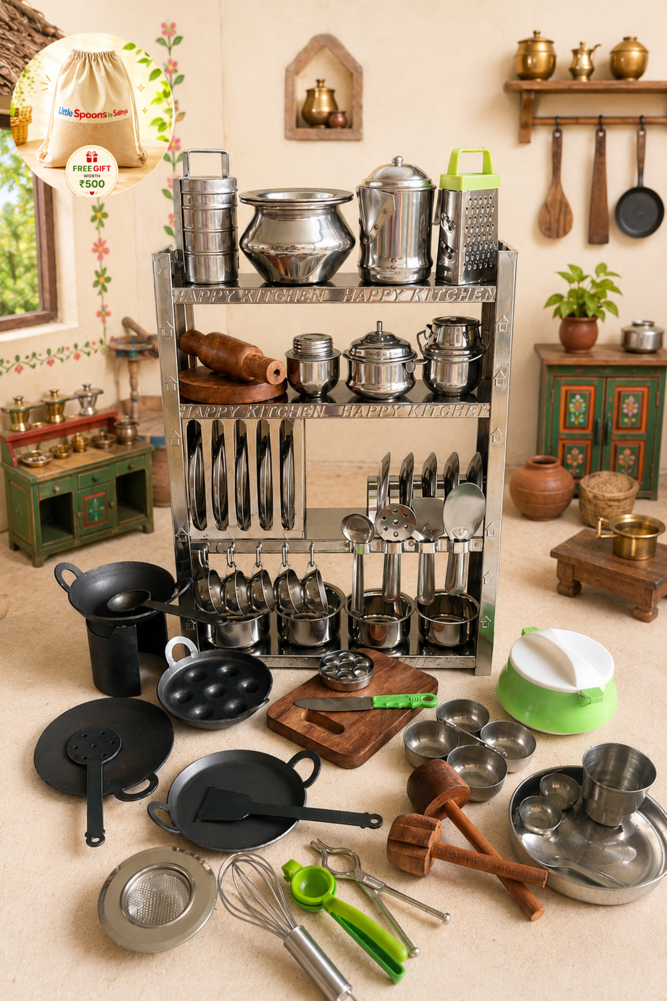 Bharat Bhojan Set - The Desi Kitchen Combo